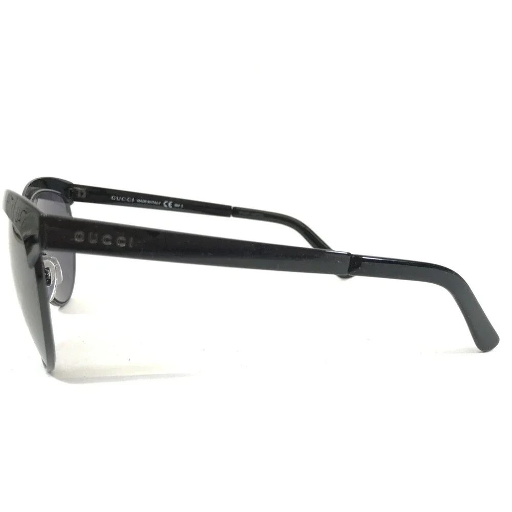 Gucci Sunglasses GG4249/S 006BN Polished Black Cat Eye Frames with Gray Lenses